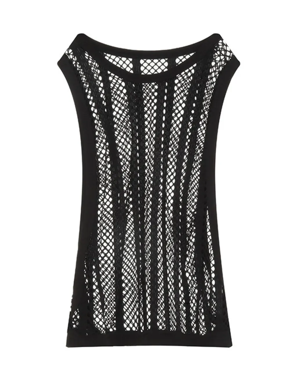 Men's Openwork Round Neck Tank, image 6