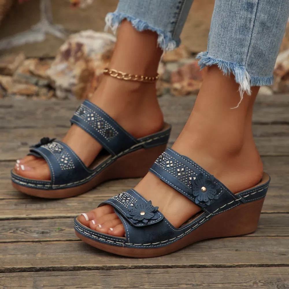 Open Toe Wedge Sandals, image 4