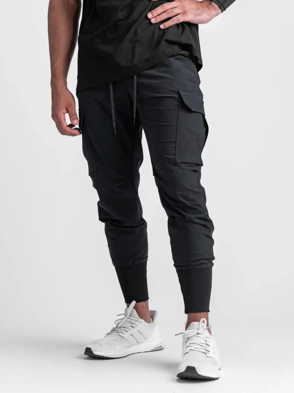 Men's Drawstring Pocketed Active Pants, image 2
