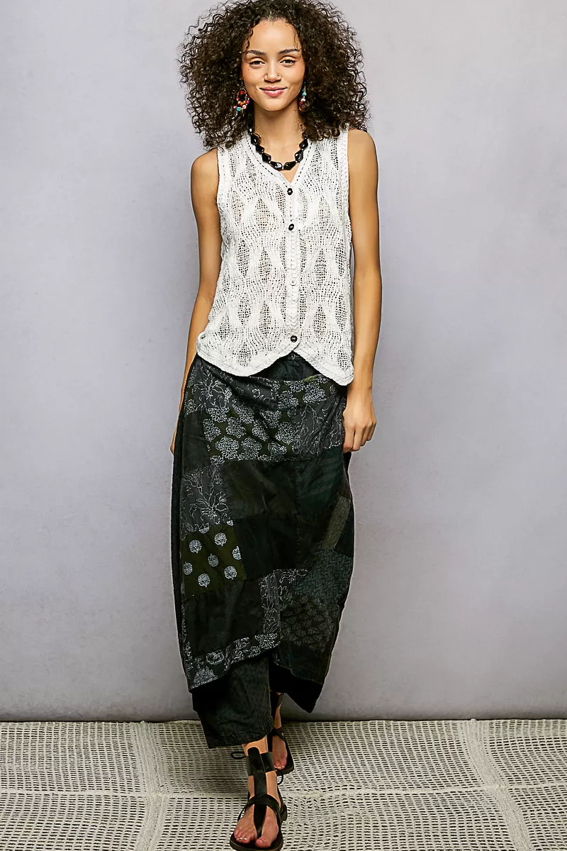 Button Down V-Neck Sweater Vest, image 5