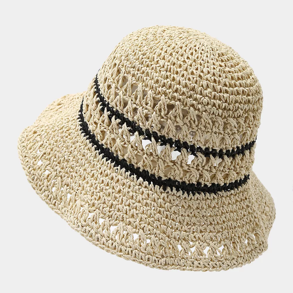 Straw Woven Bucket Hat, image 2