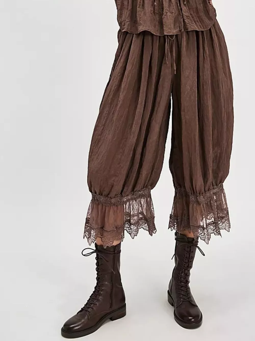 Lace Trimmed Lounge Pants, image 6