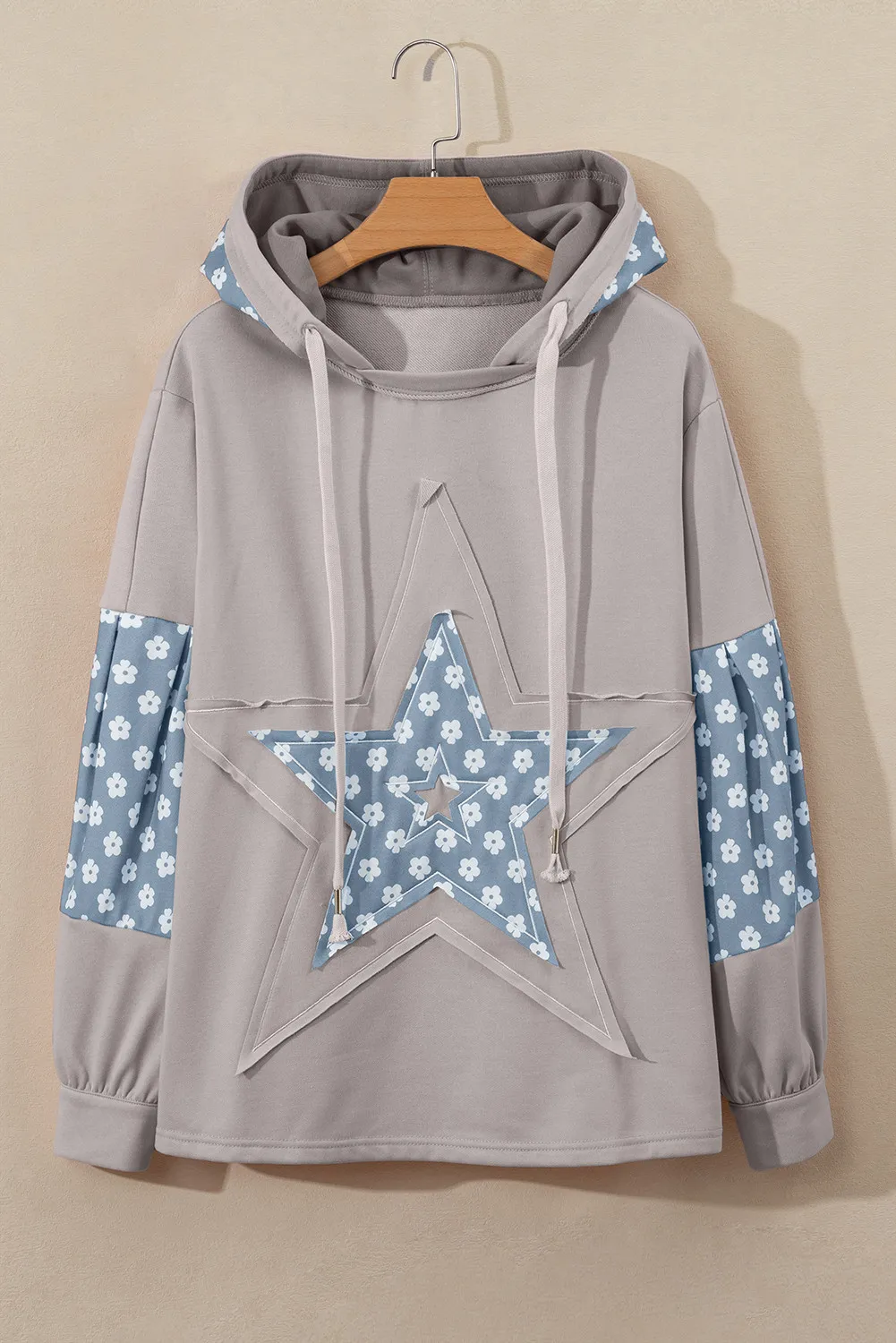 Drawstring Star Long Sleeve Hoodie, image 11