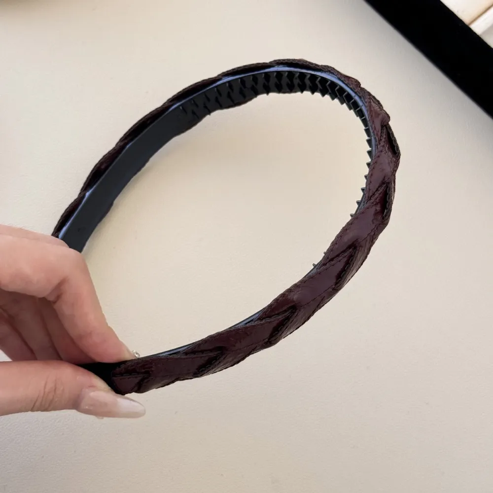 PU Leather Braided Hair Headband, image 6