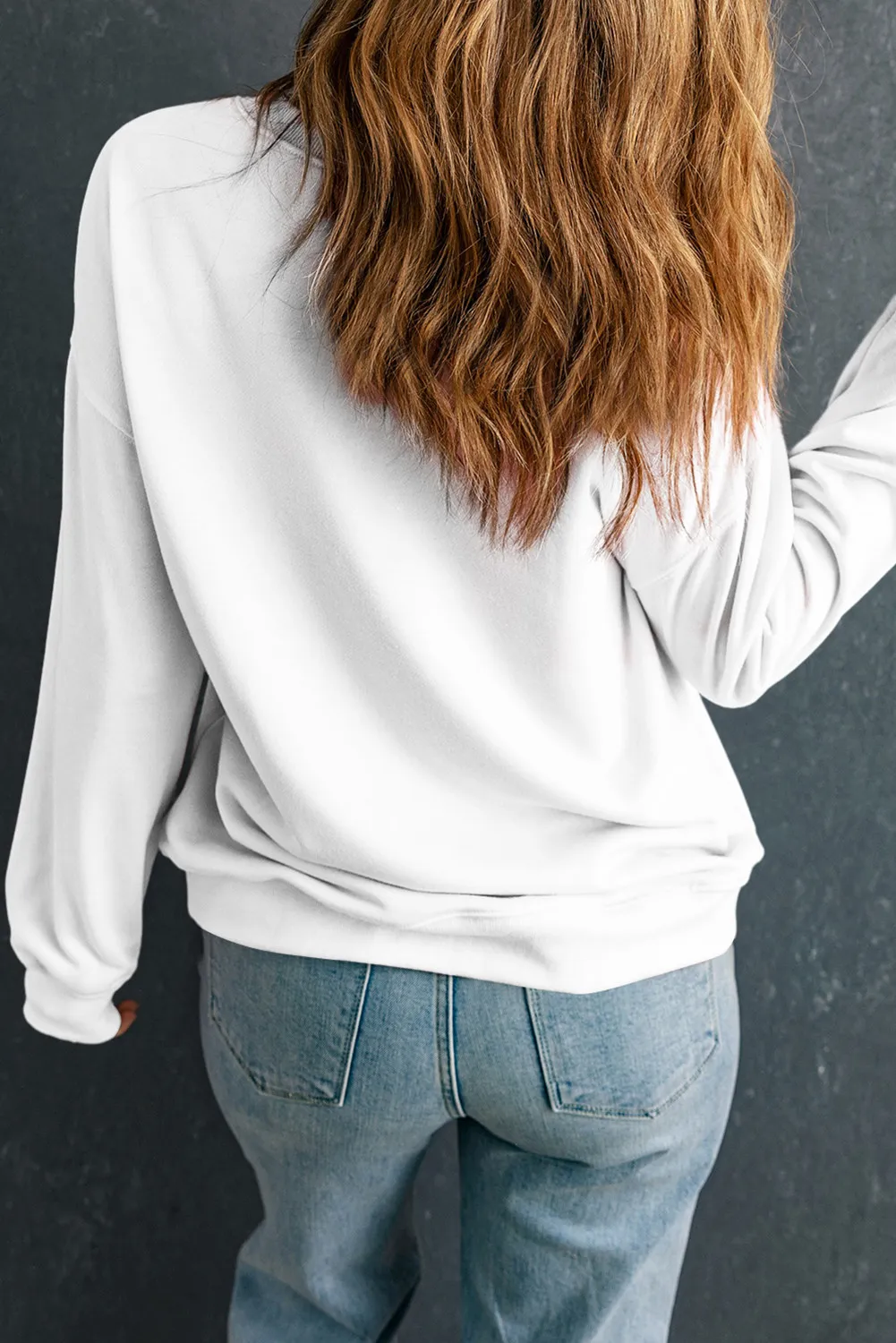 JOY Round Neck Long Sleeve Sweatshirt, image 4