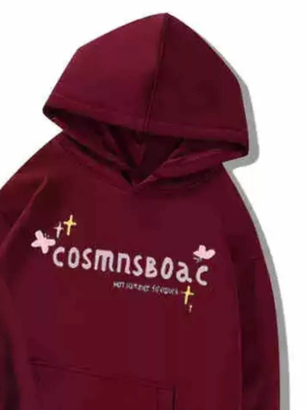 Full Size Fireworks Graphic Kangaroo Pocket Hoodie Plus Size, image 7