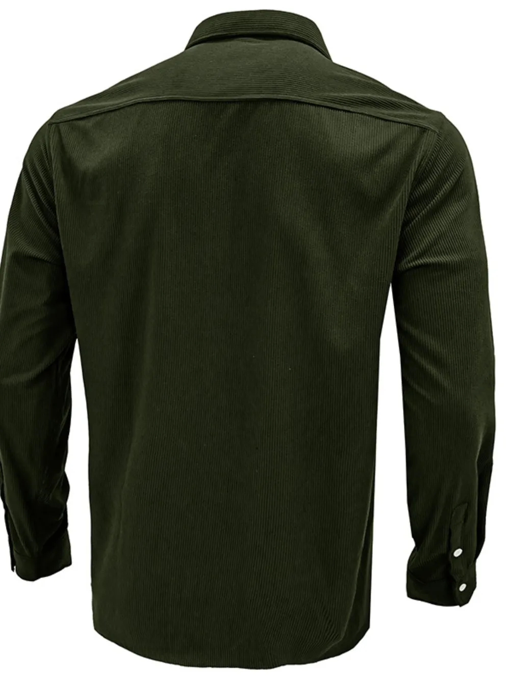 Men's Casual Corduroy Button Down Shacket, image 4
