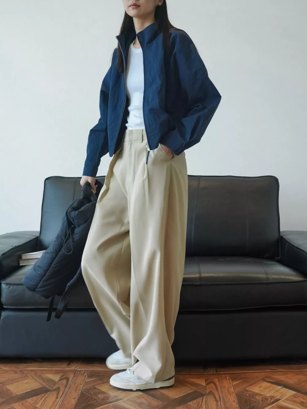 High-Waisted Pleated Wide-Leg Pants, image 31