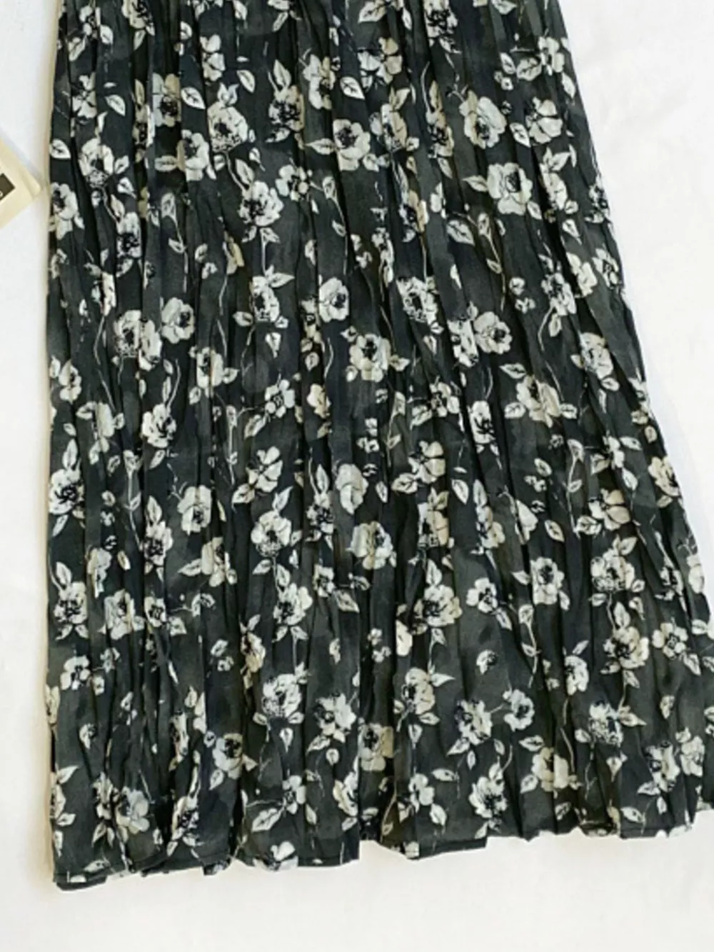 Floral Print Elastic Waist Midi Skirt, image 7