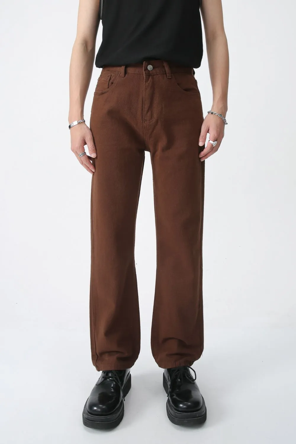 Mid Rise Jeans with Pockets, image 3