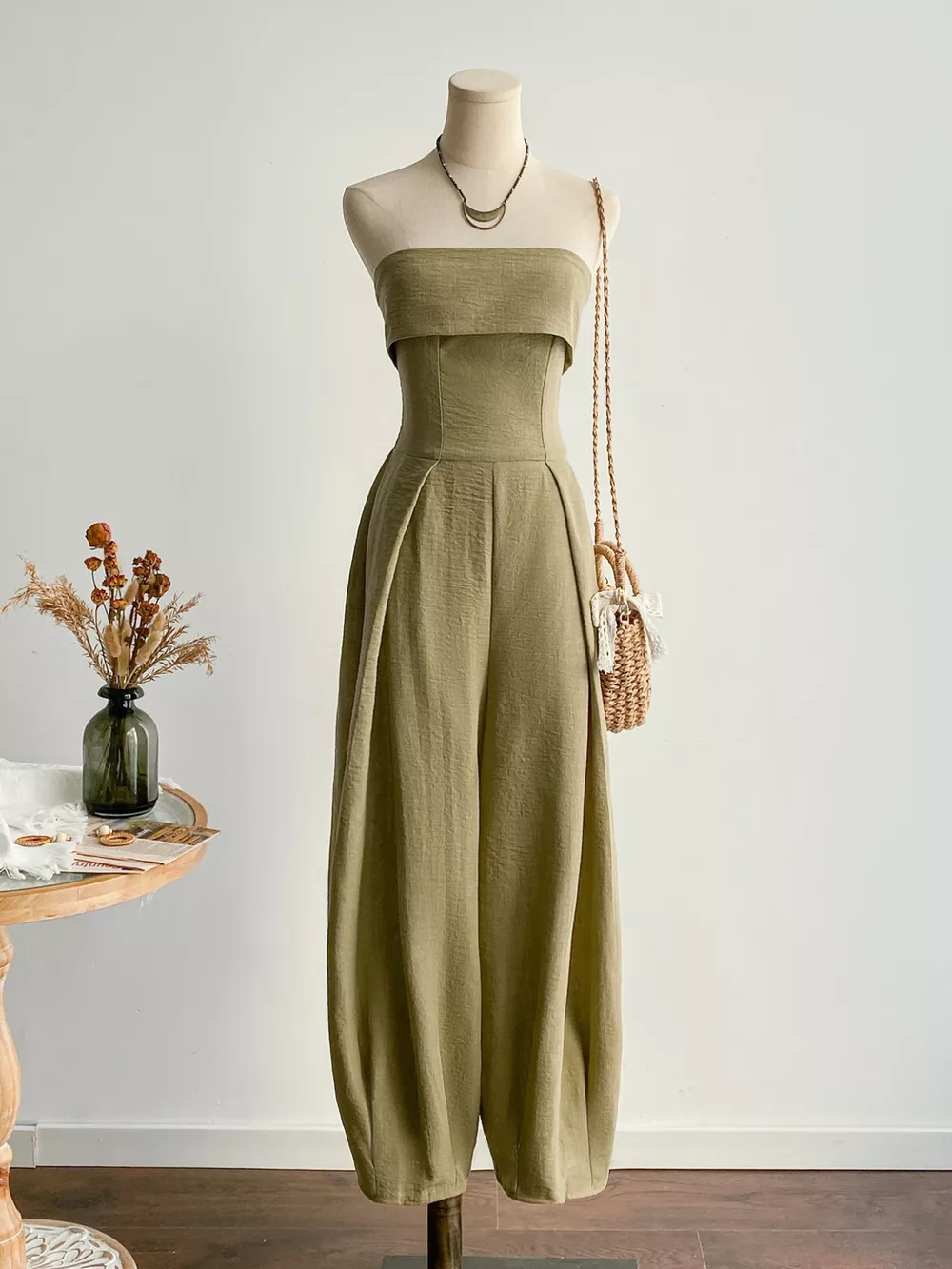 Wide Leg Tube Jumpsuit, image 4