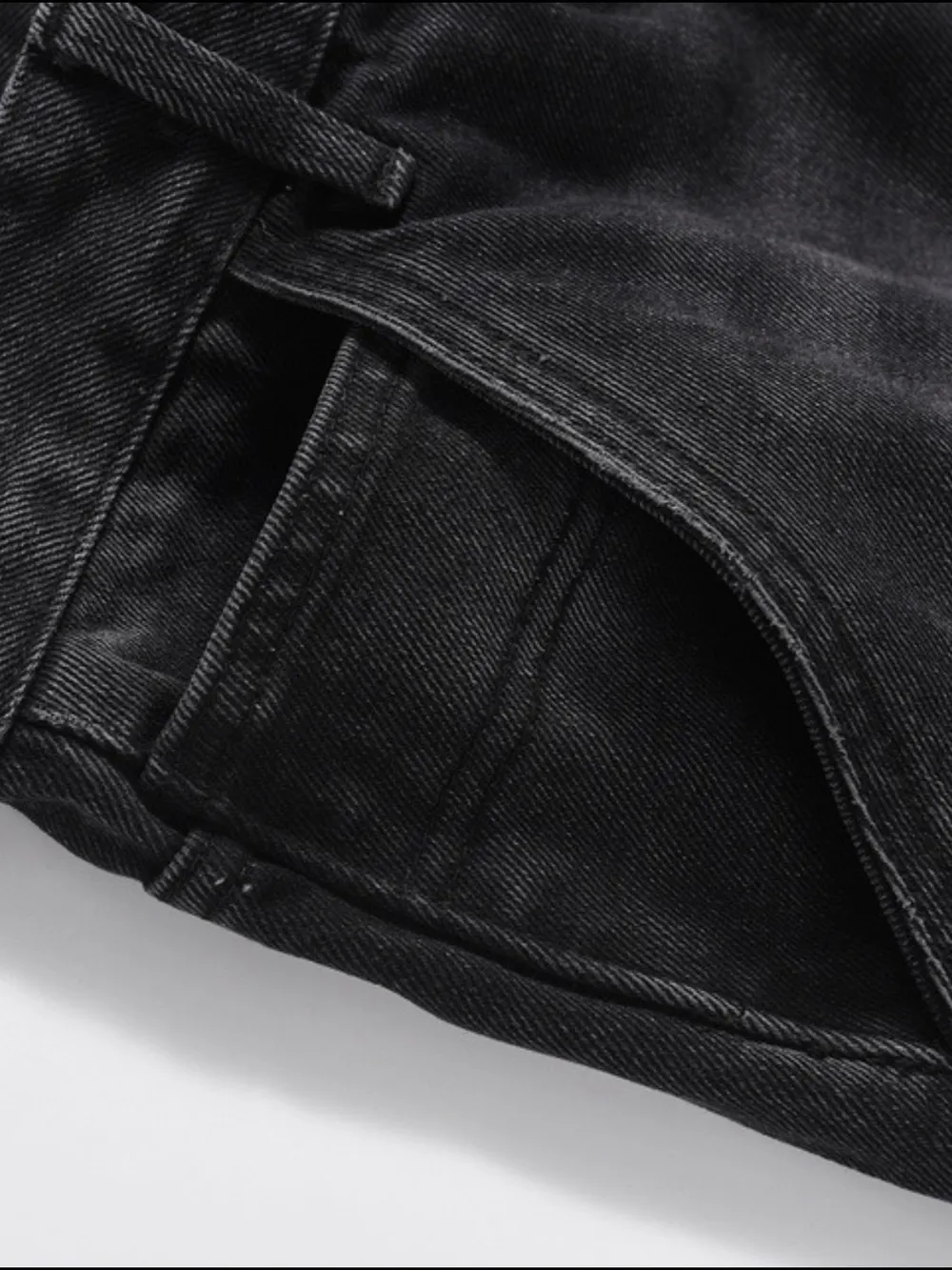 Men's Full Size Washed Straight Leg Jeans Plus Size, image 5