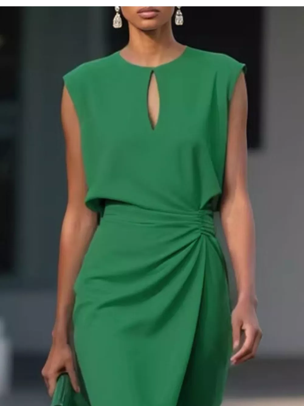 Ruched Waist Sleeveless Dress, image 11