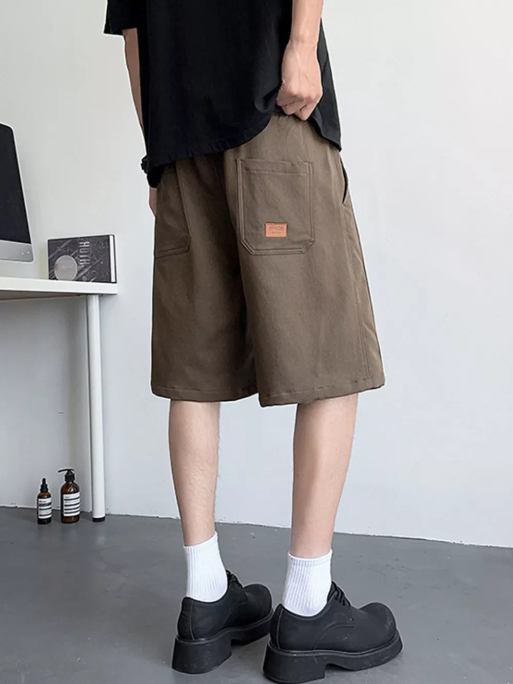 Men's Plus Size Casual Drawstring Shorts, image 10