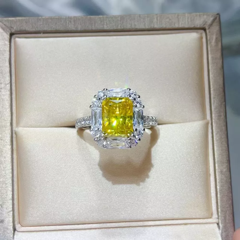 3 Carat Moissanite 925 Sterling Silver Ring, image 4