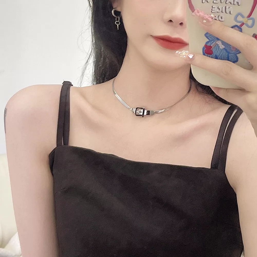 Chic Buckle Choker Necklace, image 4