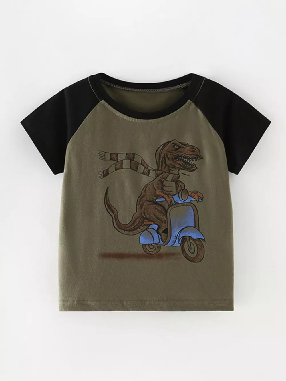 Children's Dinosaur Graphic Raglan Sleeve T-Shirt