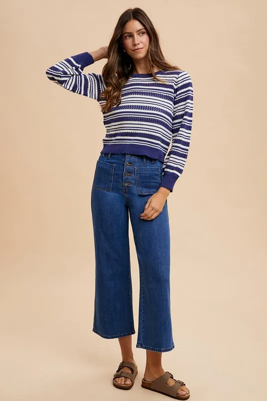 Button Fly High Waist Jeans, image 6
