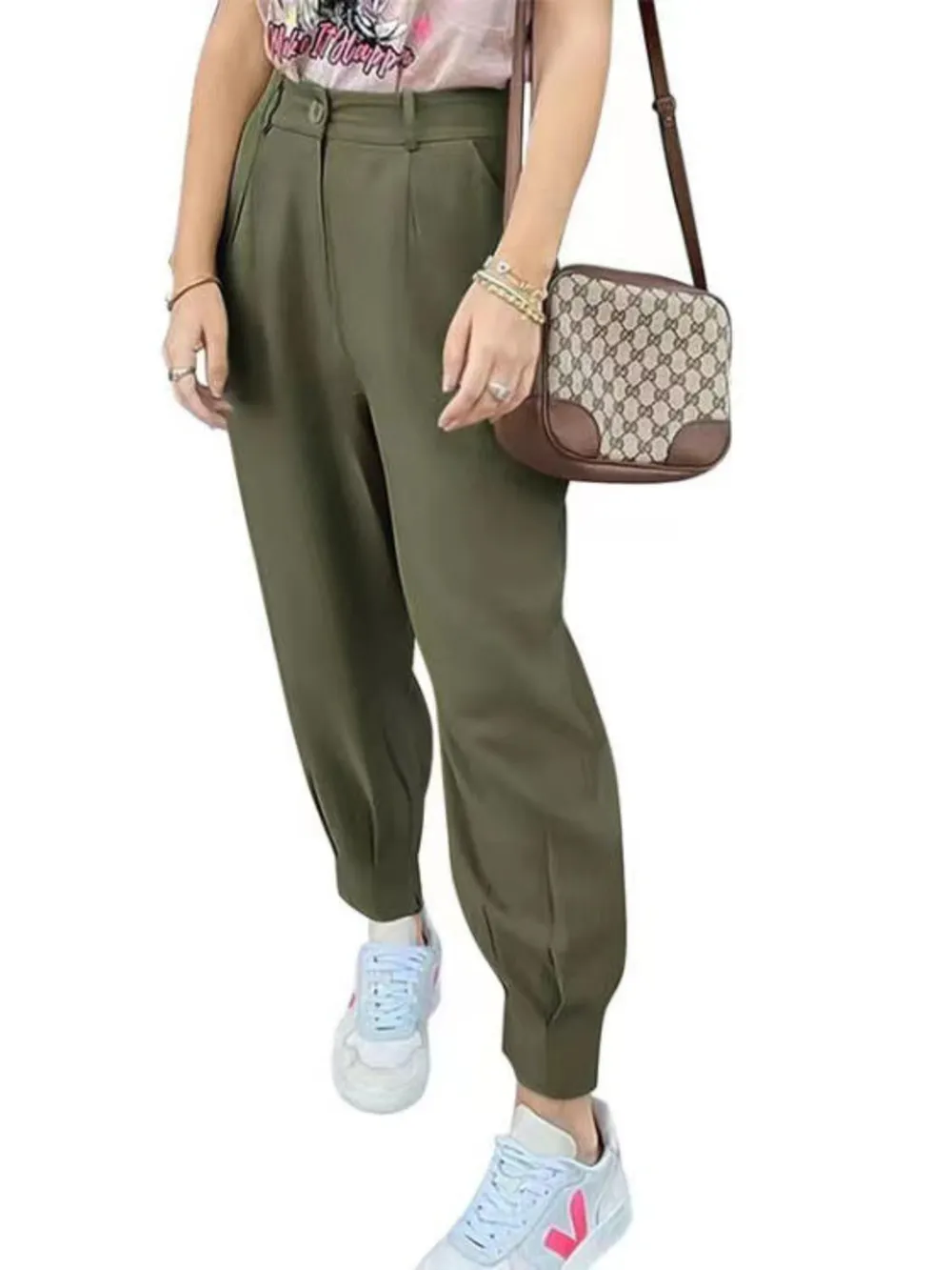 High Waist Cropped Pants, image 15