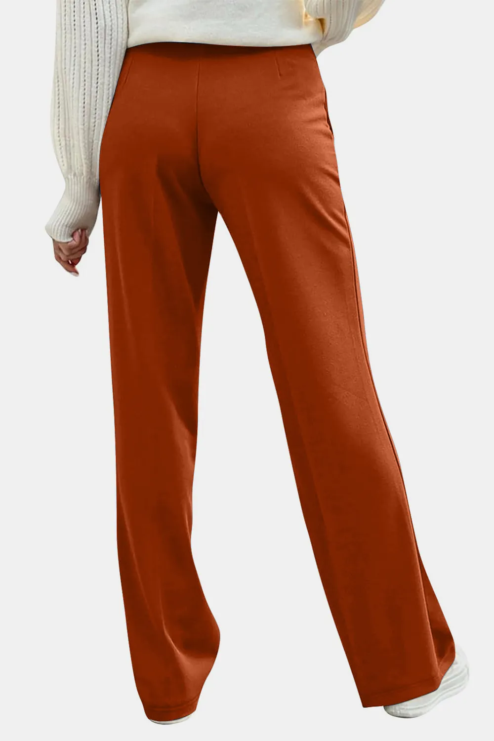 Decorative Button High Rise Pants, image 8