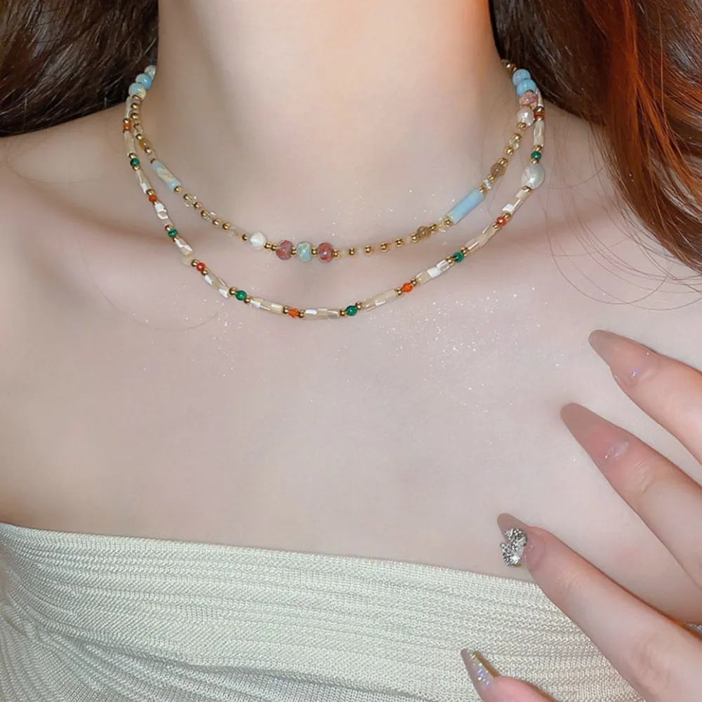 Alloy Pearl Beaded Necklace, image 2
