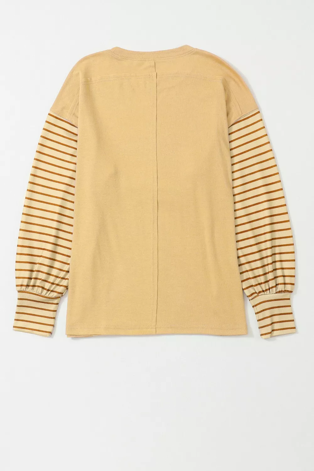 Colorblock Striped Bishop Sleeve Top, image 17