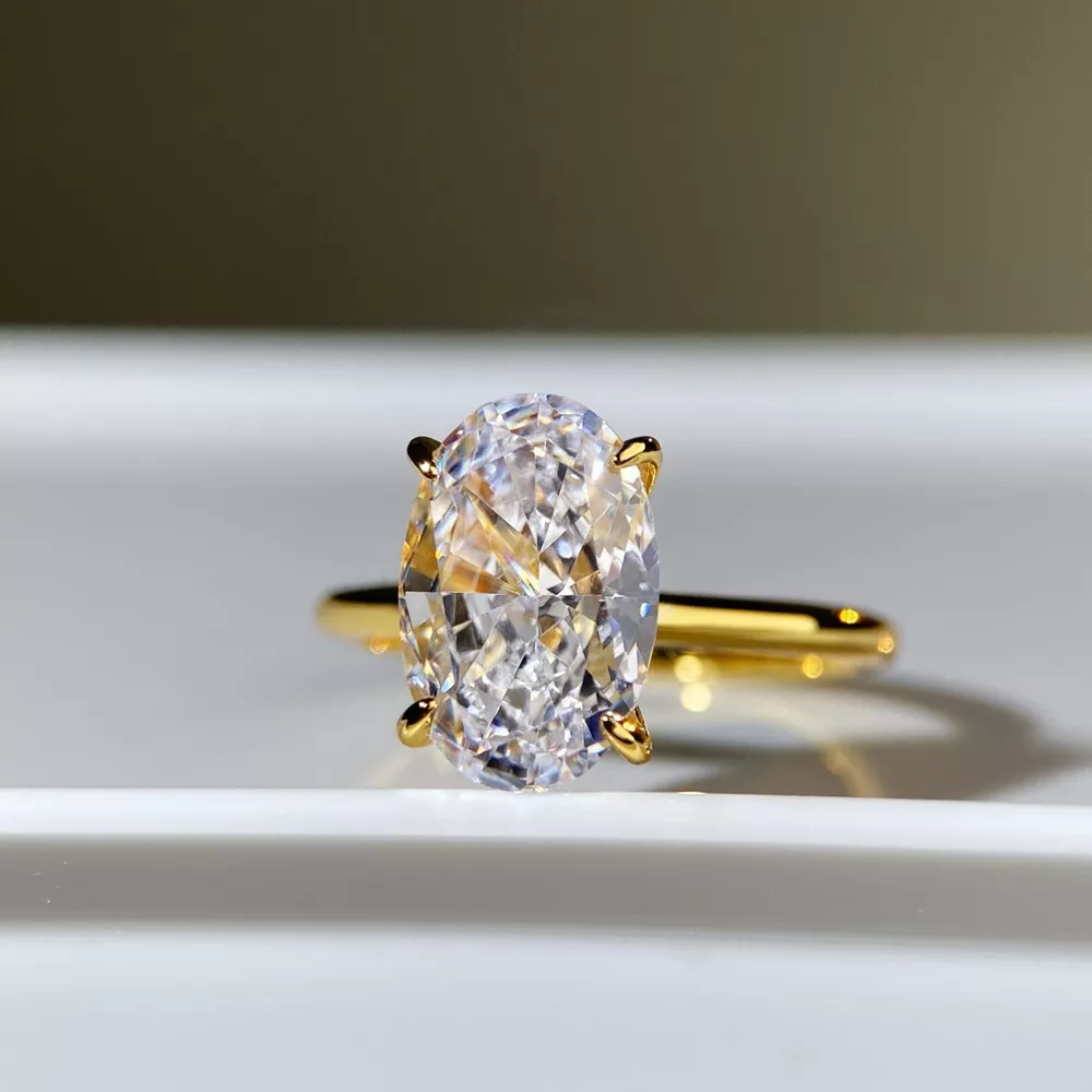 18K Gold-Plated Zircon Ring, image 3