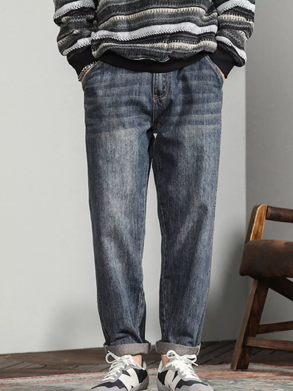 Men's Wide Leg Jeans, image 8