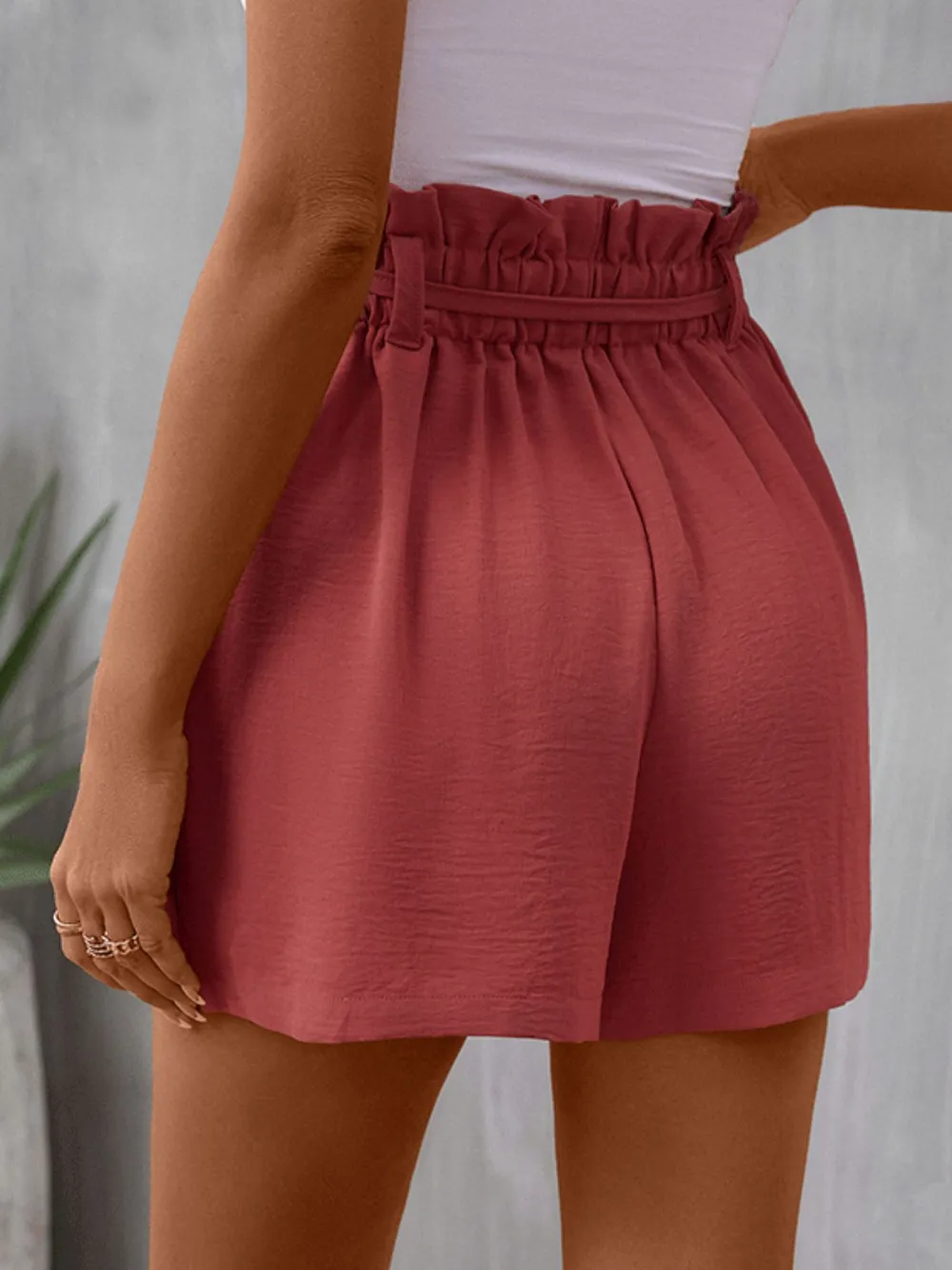 Tied Solid Color Shorts, image 10
