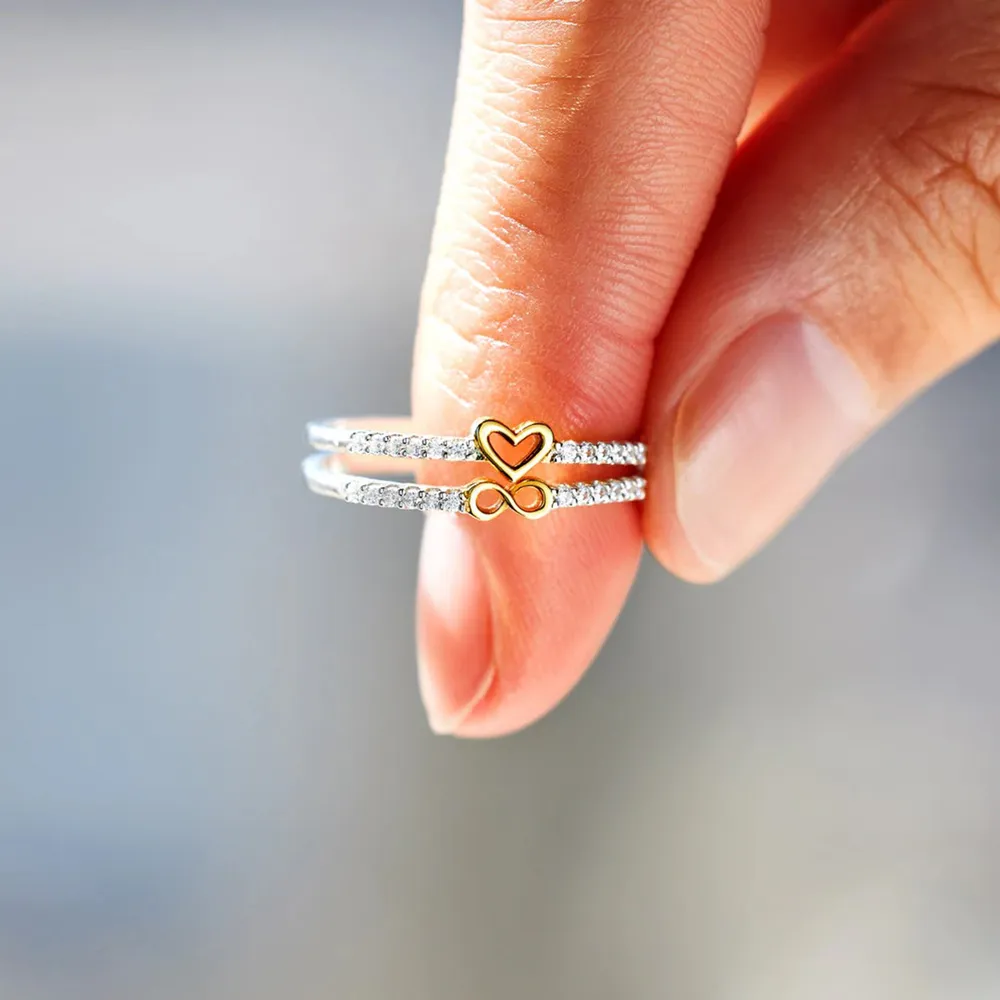 Zircon 925 Sterling Silver Heart Shape Ring, image 4