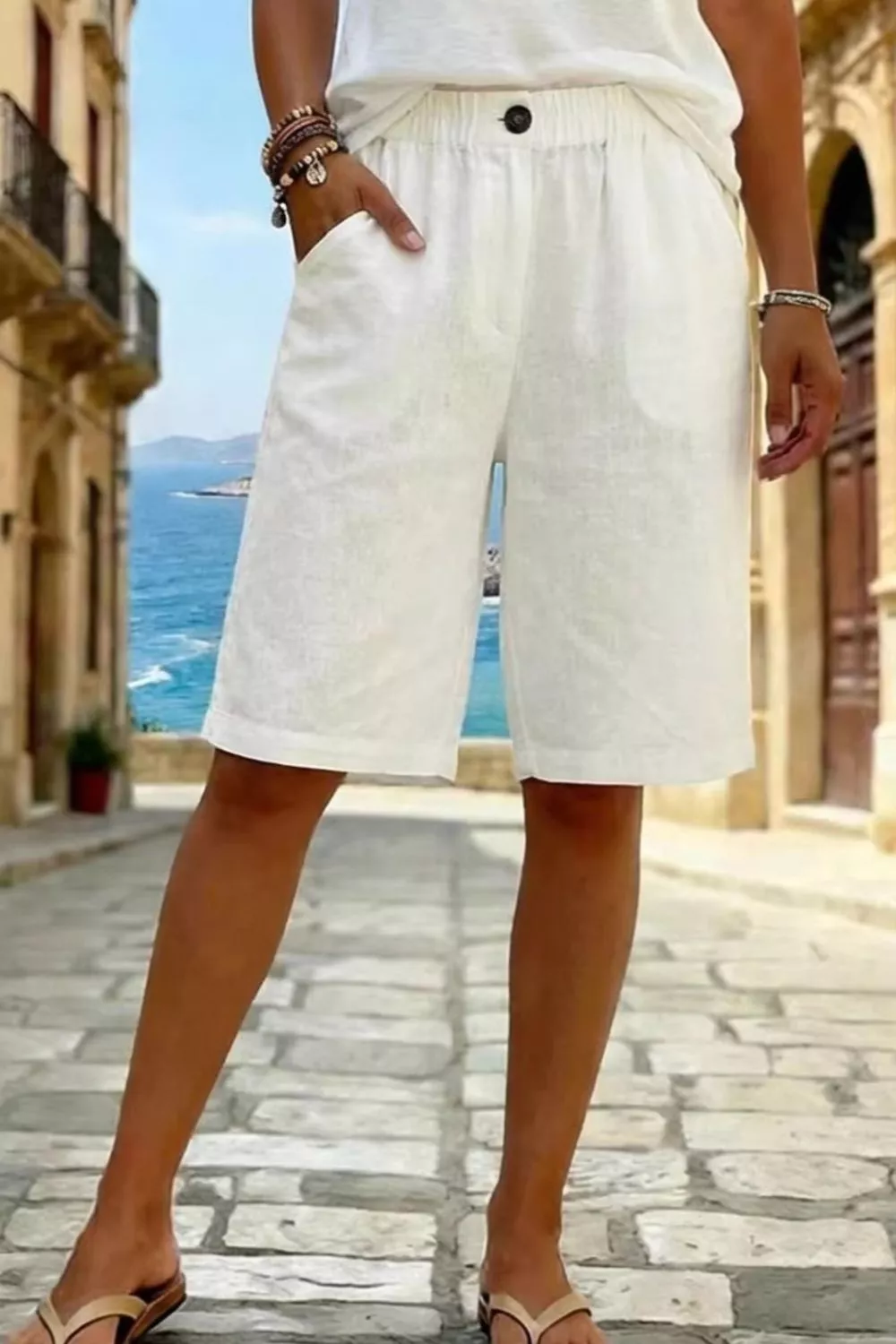 Elastic Waist Shorts, image 7