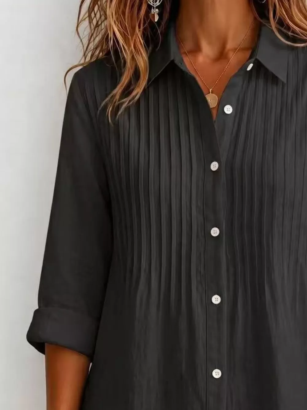 Men's Full Size Button Up Long Sleeve Shirt Plus Size, image 4