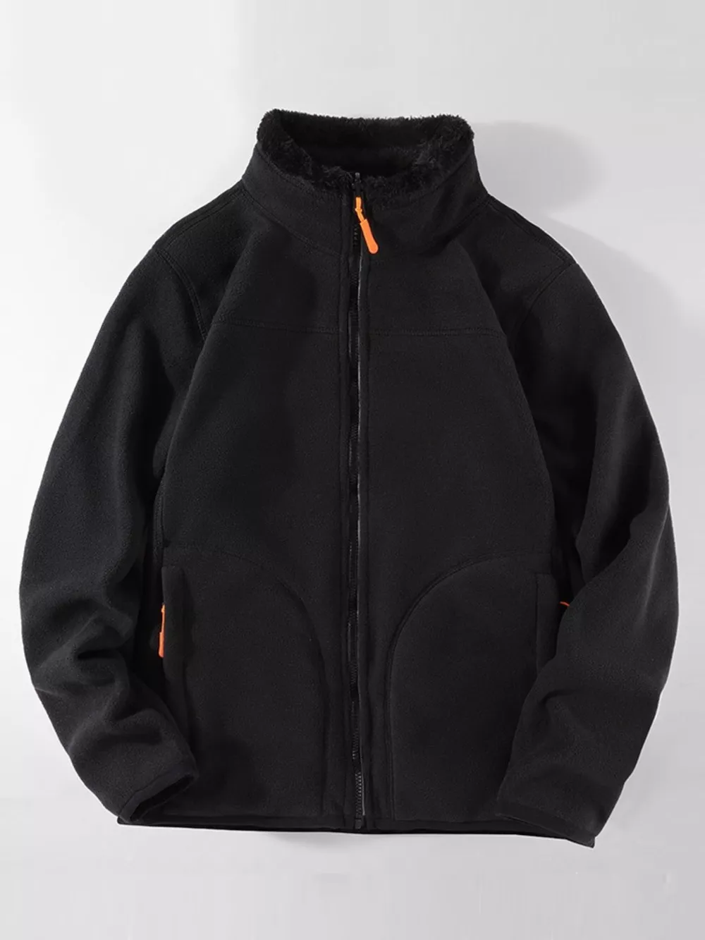 Men's Plus Size Fleece Lined Full Zip Sweatshirt, image 2