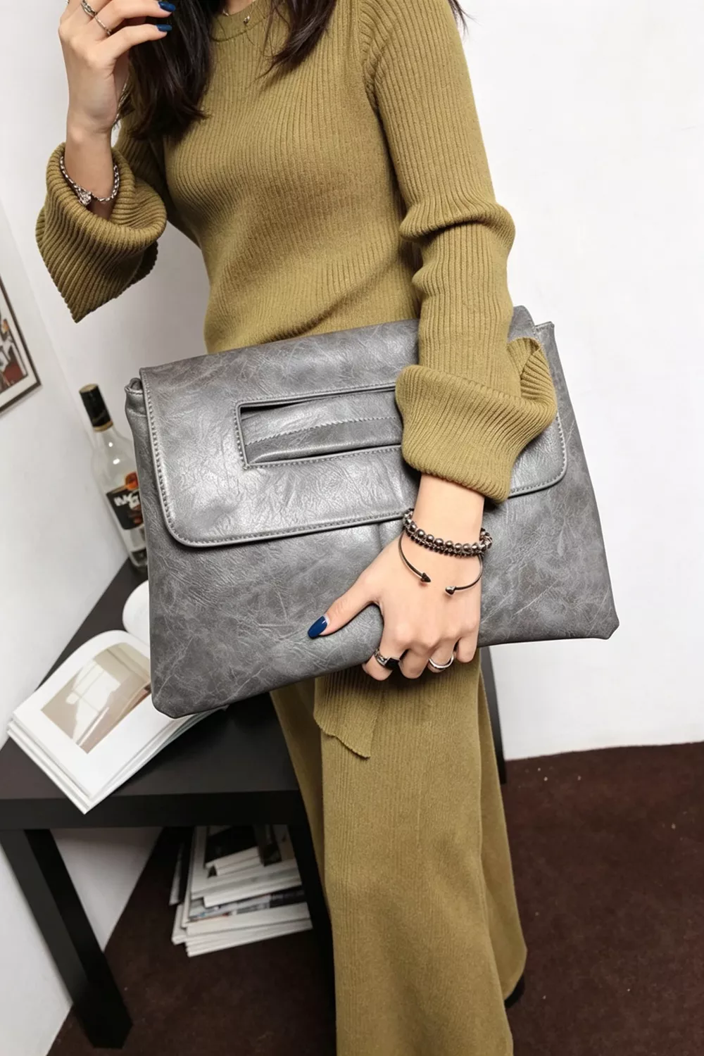Vintage Style Envelope Clutch, image 2