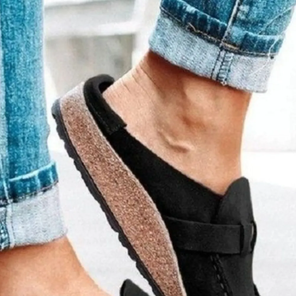 Round Toe Low Heel Buckle Loafers, image 12