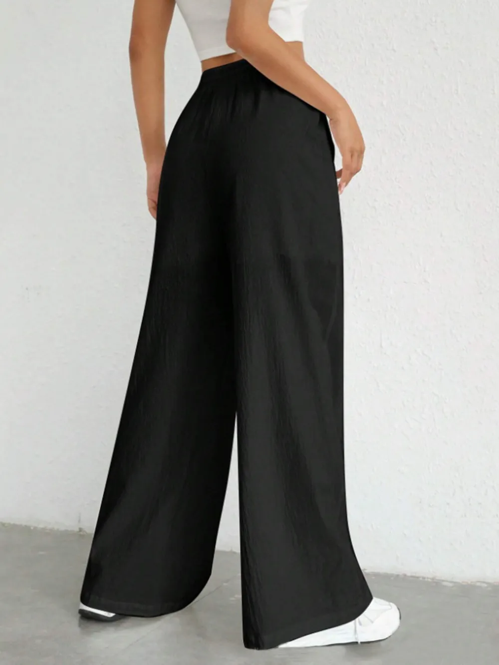 Drawstring Wide Leg Pants, image 9
