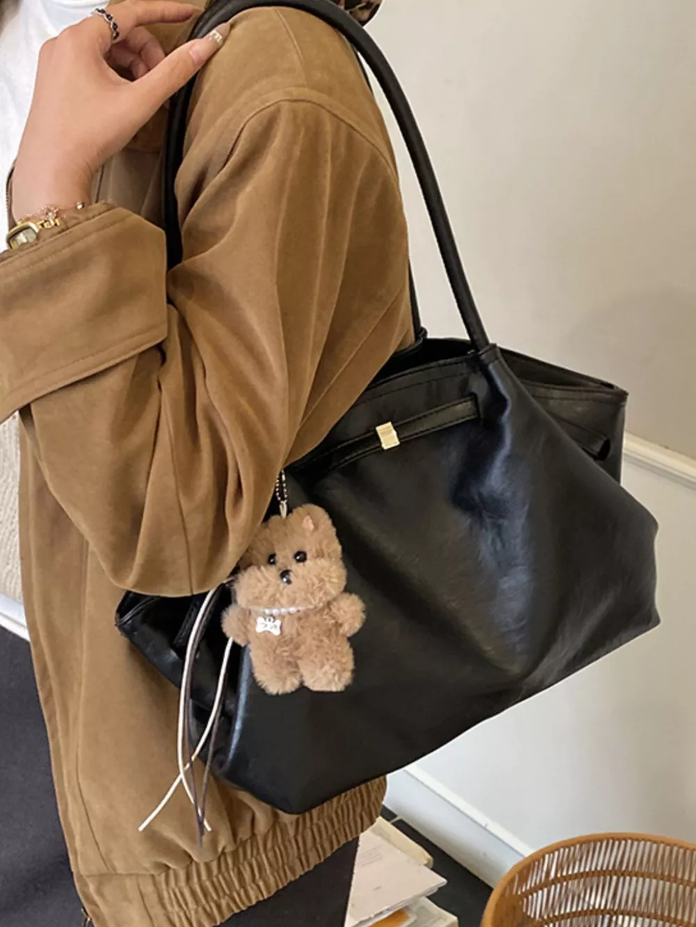 PU Leather Shoulder Bag