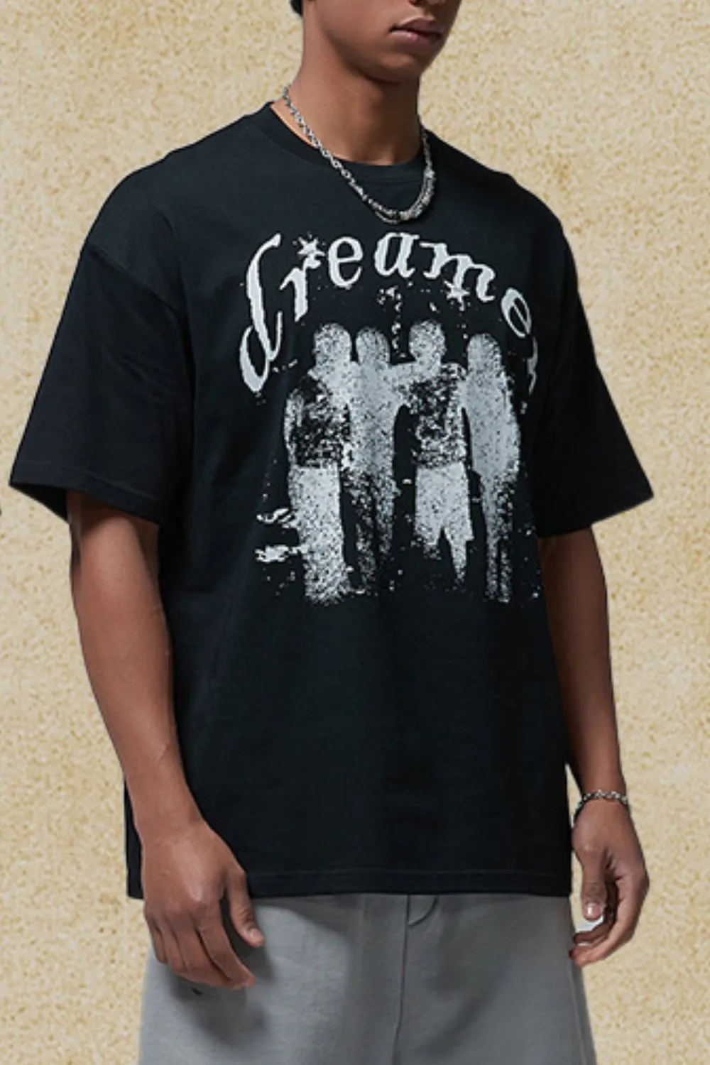 Men's Graphic Round Neck Half Sleeve T-Shirt
