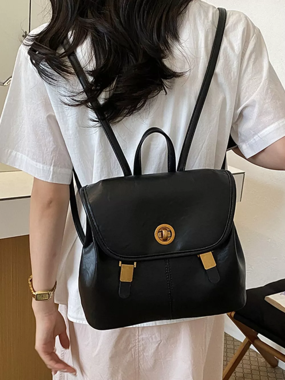 PU Leather Backpack Bag, image 3