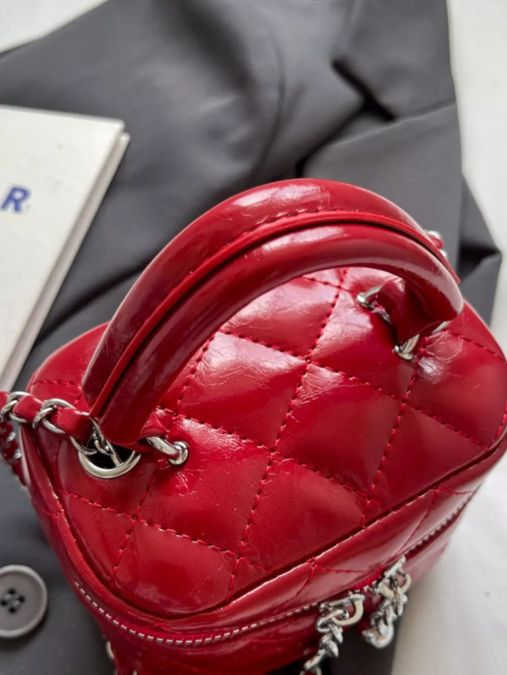 Quilted Pattern Crossbody Bag, image 4