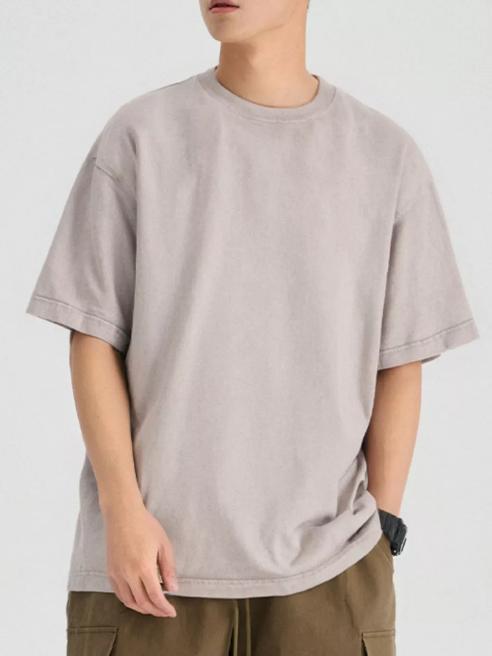 Men's Round Neck Short Sleeve T-Shirt, image 6
