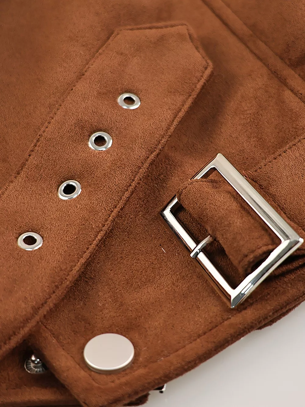 Zip Up Dropped Shoulder Moto Jacket, image 20