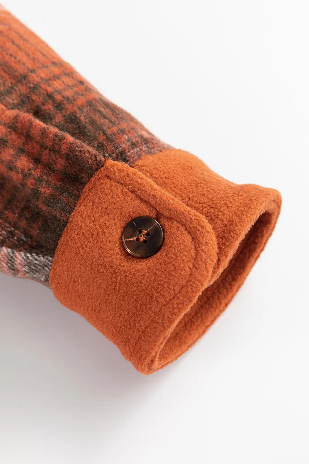 Plaid Button Up Long Sleeve Jacket, image 9