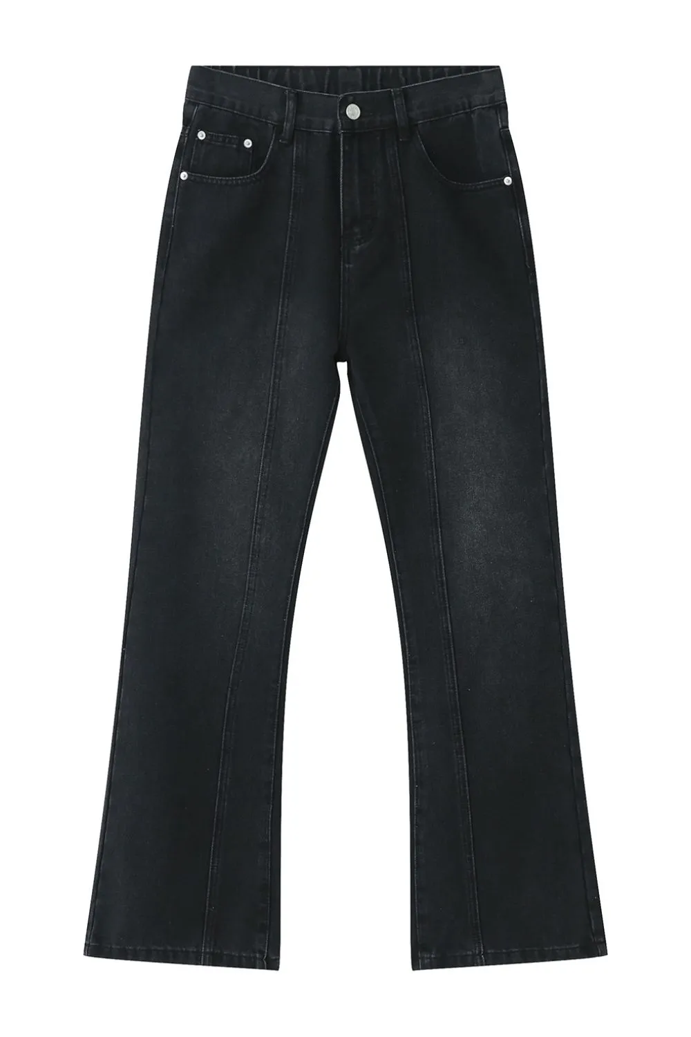 Casual Mid-Rise Elasticated Waistband Jeans, image 5