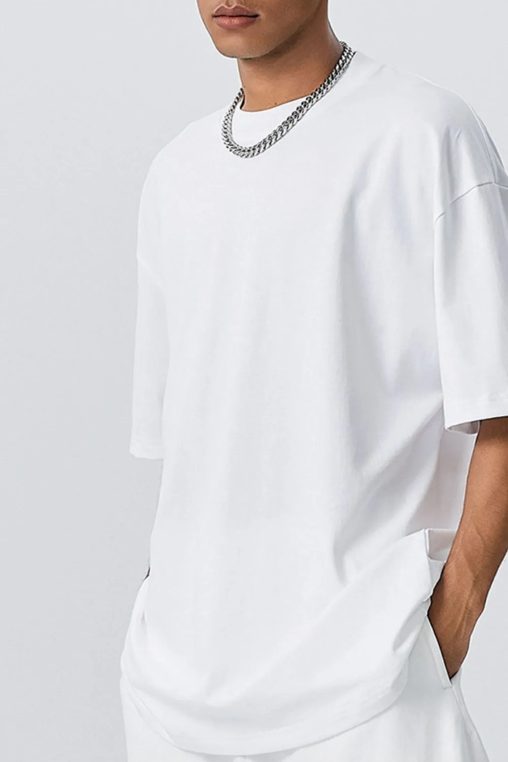 Men's Round Neck Short Sleeve T-Shirt, image 2