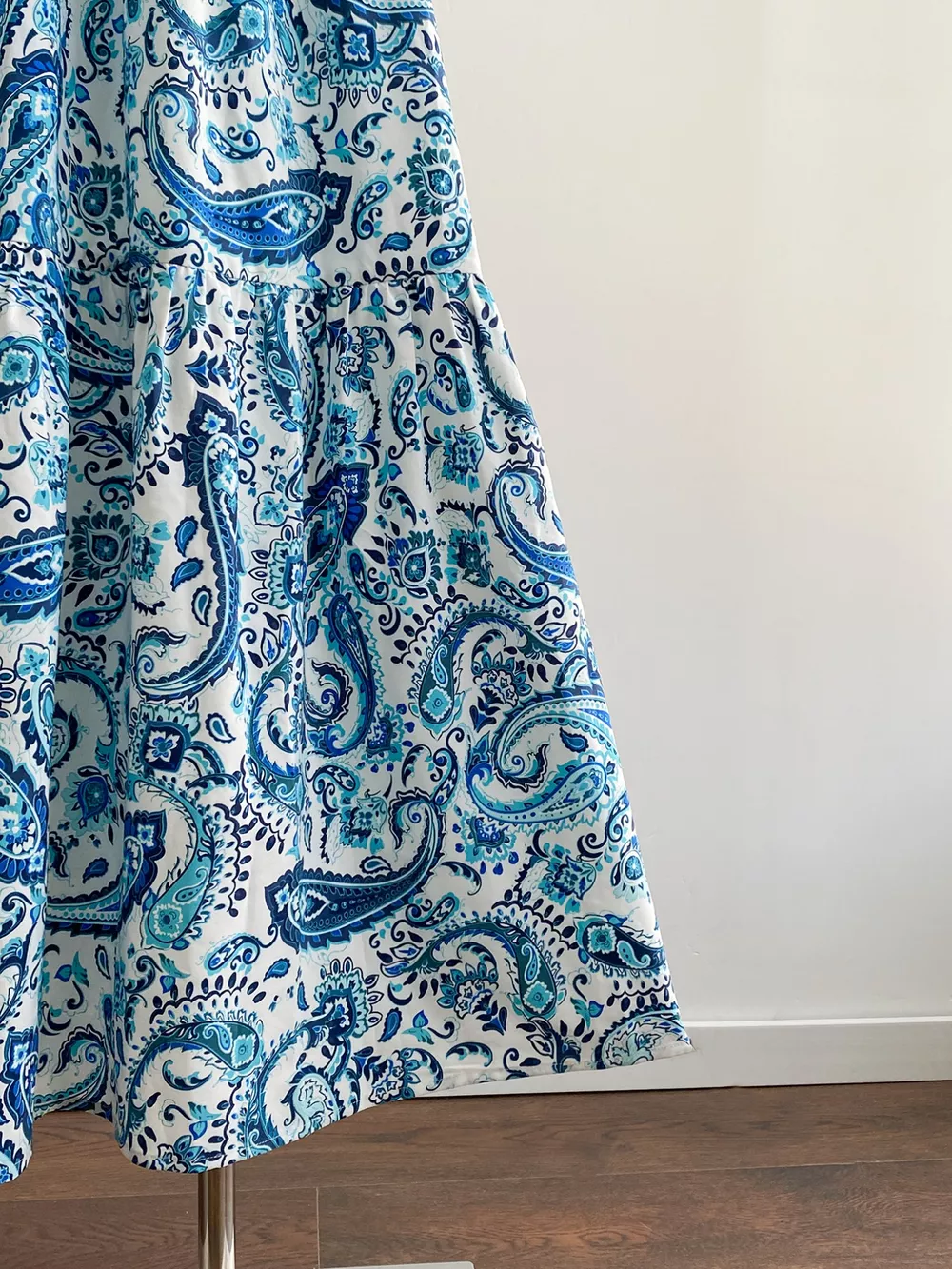 Plus Size Bohemian Paisley Print V-Neck Dress, image 5