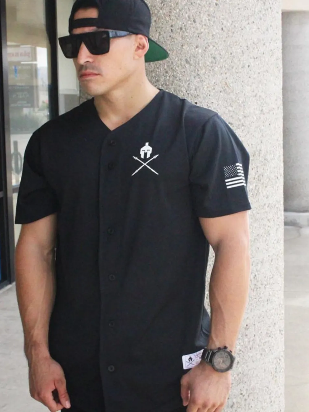 Men's Graphic Button Down Short Sleeve Top, image 5