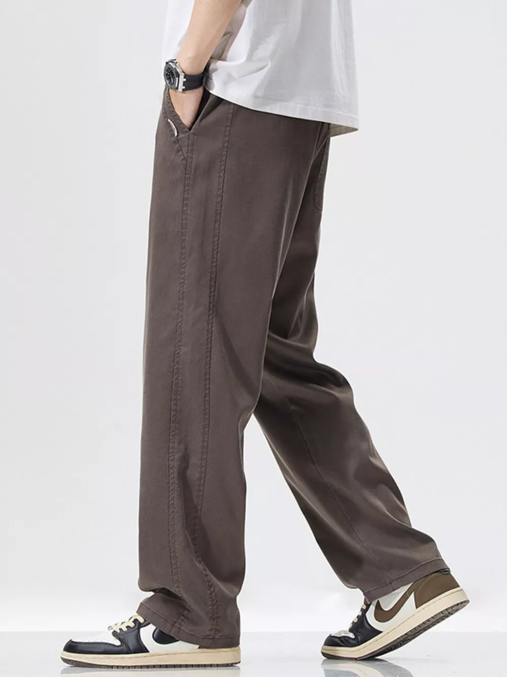 Men's Full Size Wide Leg Cargo Utility Pants Plus Size, image 6