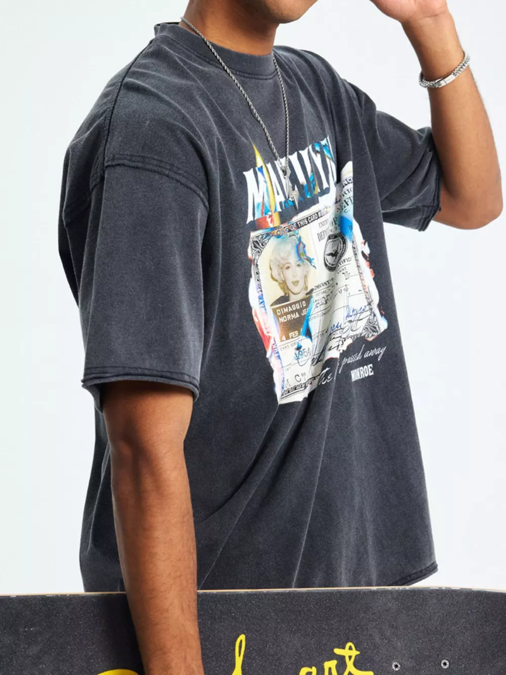 Men's Graphic Round Neck Short Sleeve T-Shirt, image 3