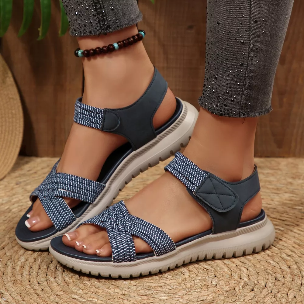 Open Toe Woven Strap Sandals, image 13
